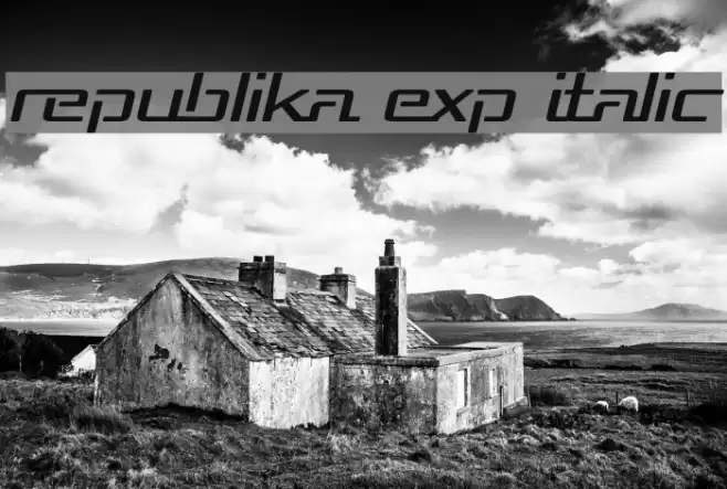 Republika Exp Italic Font examples
