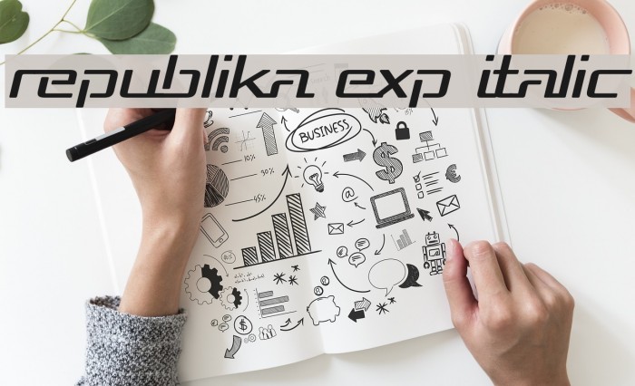 Republika Exp Italic Font examples