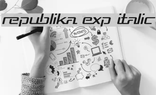 Republika Exp Italic Font examples