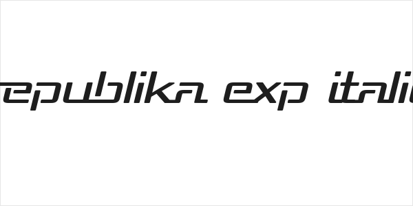 Republika Exp Italic Logo