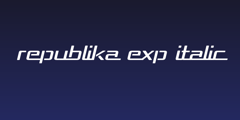 Republika Exp Italic Social Header
