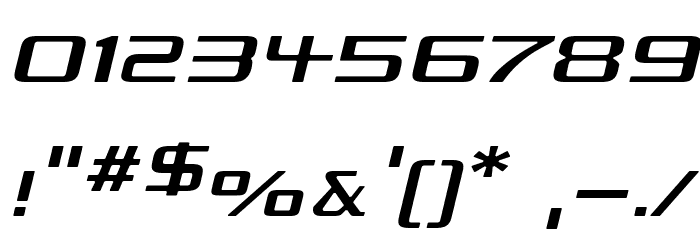 Republika Exp - Light Italic Font OTHER CHARS