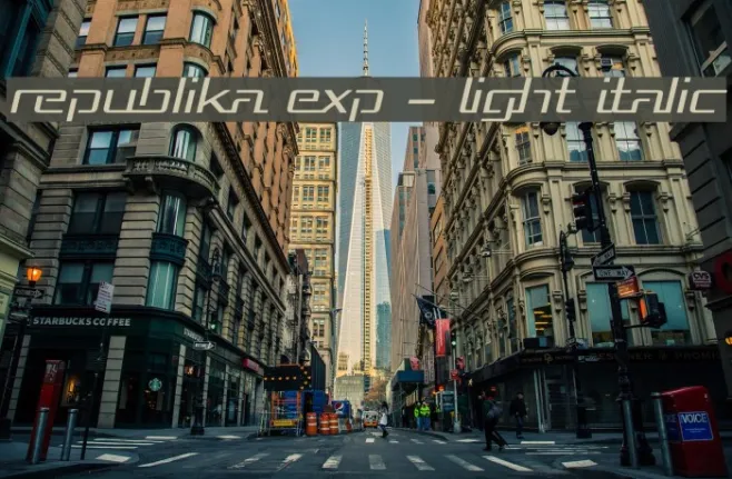 Republika Exp - Light Italic Example 3