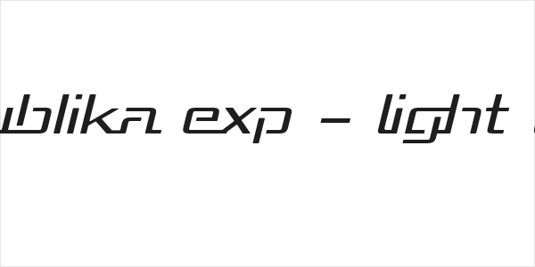 Republika Exp - Light Italic Logo