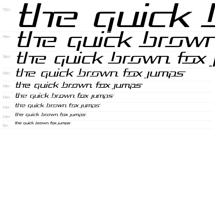 Republika Exp - Light Italic Waterfall