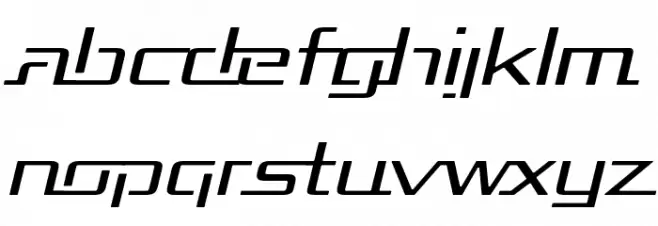 Republika Exp - Light Italic Schriftart Kleinbuchstaben