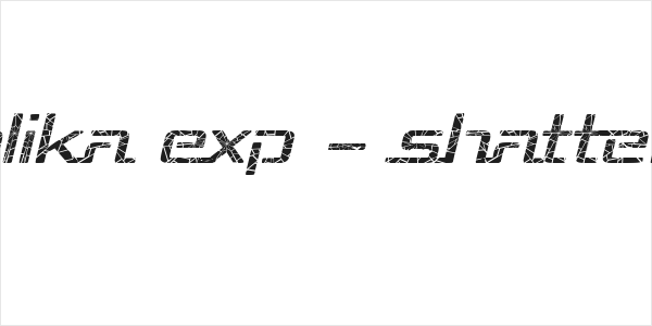 Republika Exp - Shatter Italic Logo