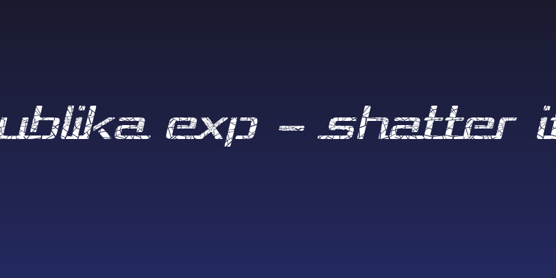 Republika Exp - Shatter Italic Social Header