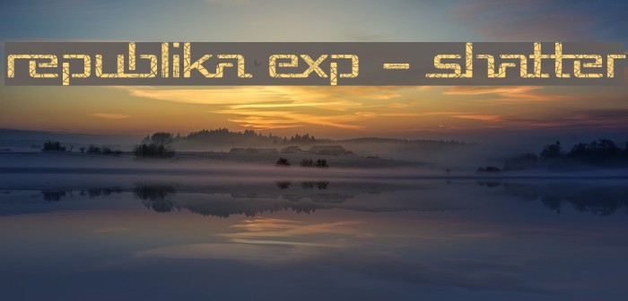 Republika Exp - Shatter Font examples