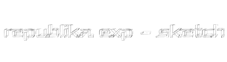 Republika Exp - Sketch  Скачать бесплатные шрифты