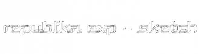 Republika Exp - Sketch  Frei Schriftart Herunterladen