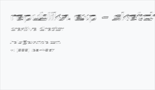 Republika Exp - Sketch Business Card