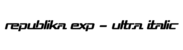 Republika Exp - Ultra Italic  Free Fonts Download