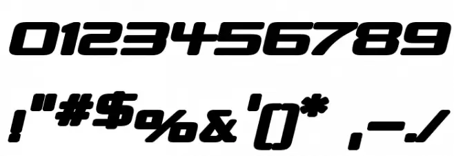 Republika Exp - Ultra Italic Font OTHER CHARS