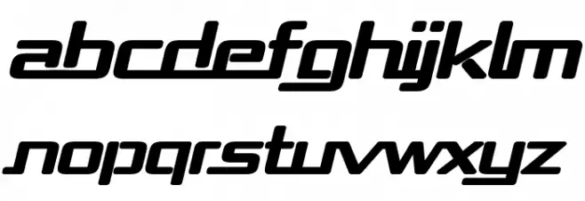 Republika Exp - Ultra Italic Caratteri MAIUSCOLE