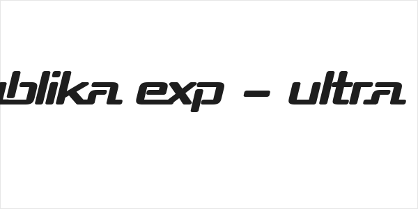 Republika Exp - Ultra Italic Logo