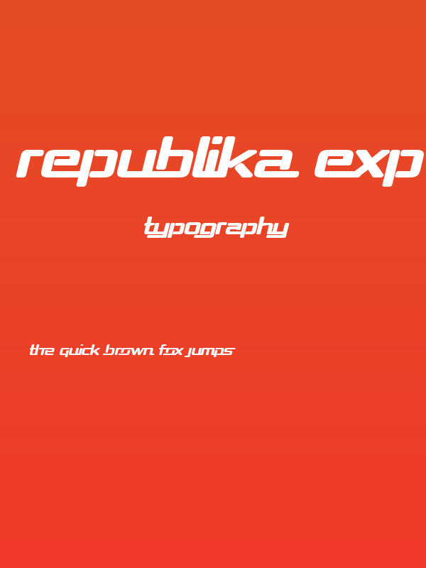 Republika Exp - Ultra Italic Poster