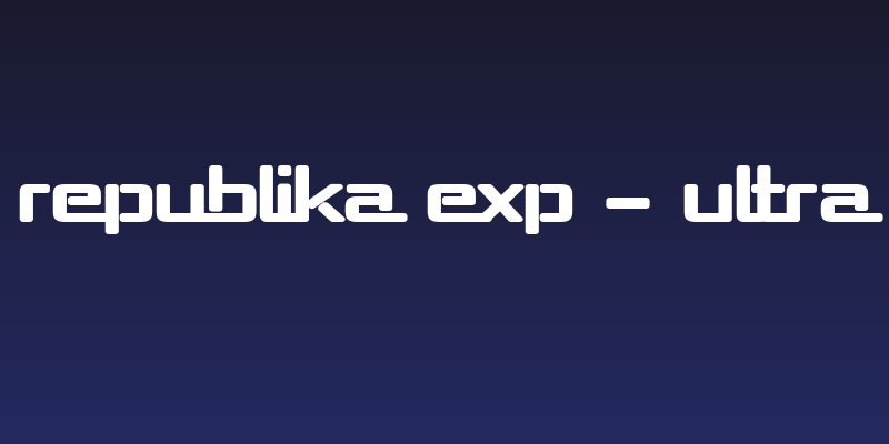 Republika Exp - Ultra Social Header