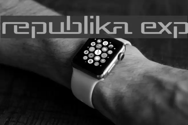 Republika Exp Schriftart examples