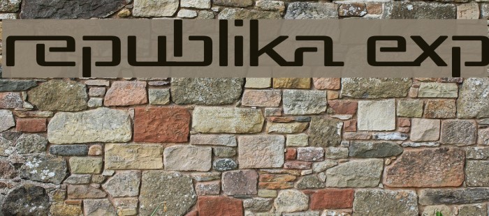 Republika Exp Font examples