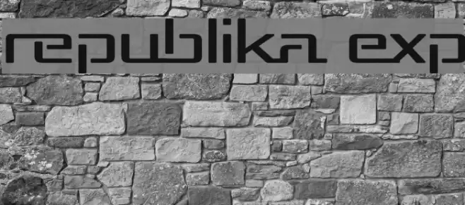 Republika Exp Schriftart examples