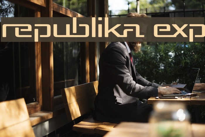 Republika Exp Font examples