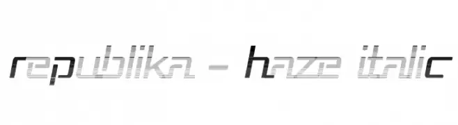 Republika - Haze Italic  免费字体下载