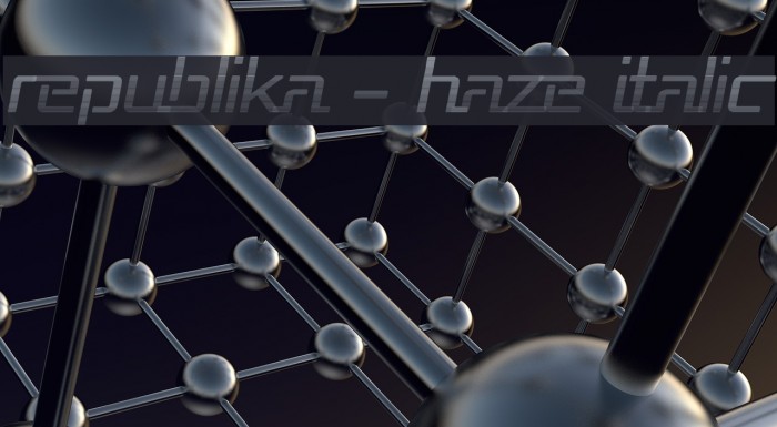 Republika - Haze Italic Font examples