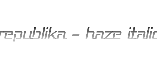 Republika - Haze Italic Logo