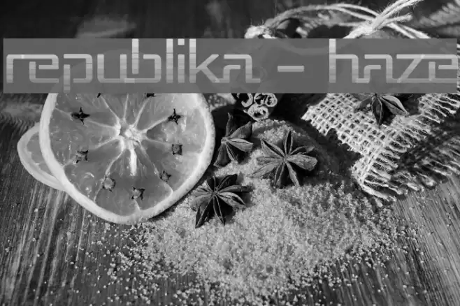 Republika - Haze Font examples