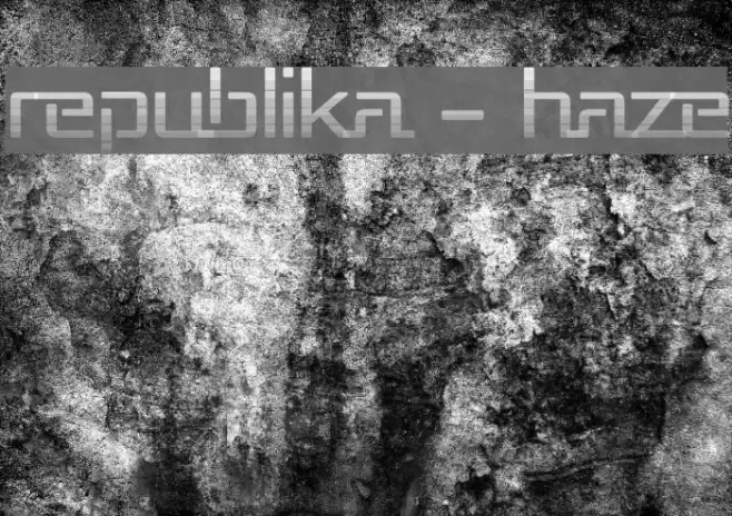 Republika - Haze Font examples
