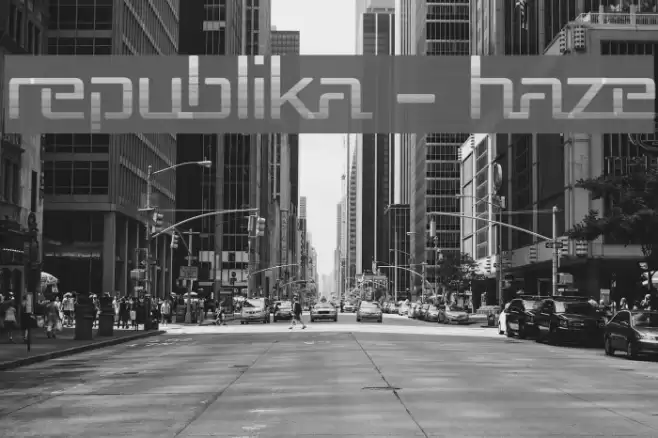 Republika - Haze Font examples