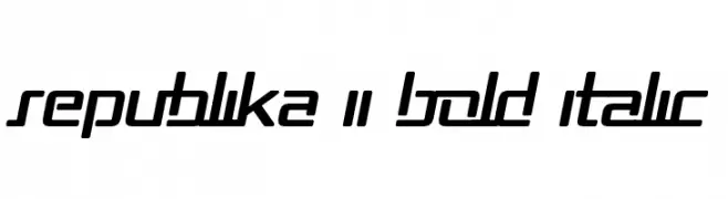 Republika II Bold Italic  baixar fontes gratis
