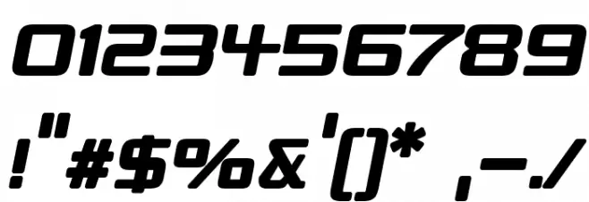 Republika II Bold Italic Font OTHER CHARS