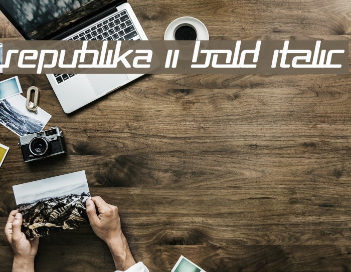 Republika II Bold Italic Example 1