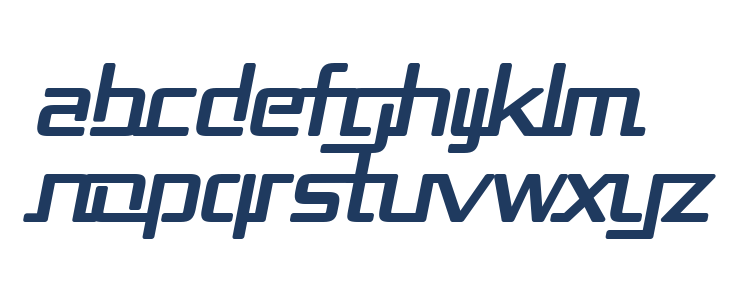 Republika II Bold Italic Lowercase