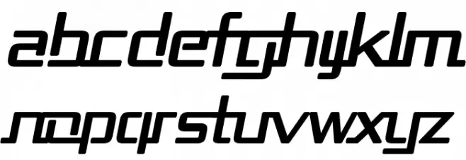 Republika II Bold Italic Шрифта строчной