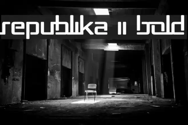 Republika II Bold Font examples