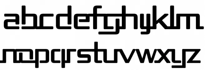 Republika II Bold フォント 小文字