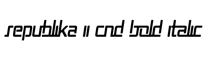 Republika II Cnd Bold Italic  Frei Schriftart Herunterladen