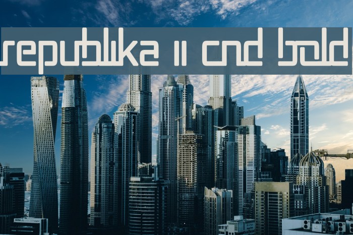 Republika II Cnd Bold Font examples