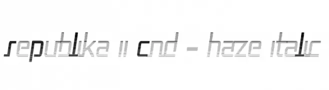 Republika II Cnd - Haze Italic  baixar fontes gratis
