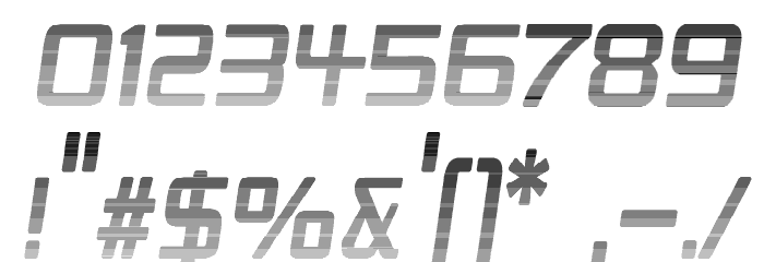 Republika II Cnd - Haze Italic Font OTHER CHARS