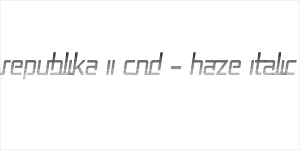Republika II Cnd - Haze Italic Logo