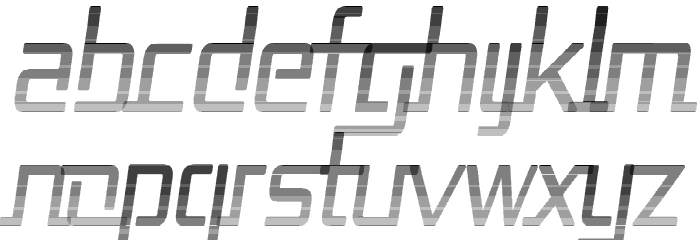 Republika II Cnd - Haze Italic Font LOWERCASE
