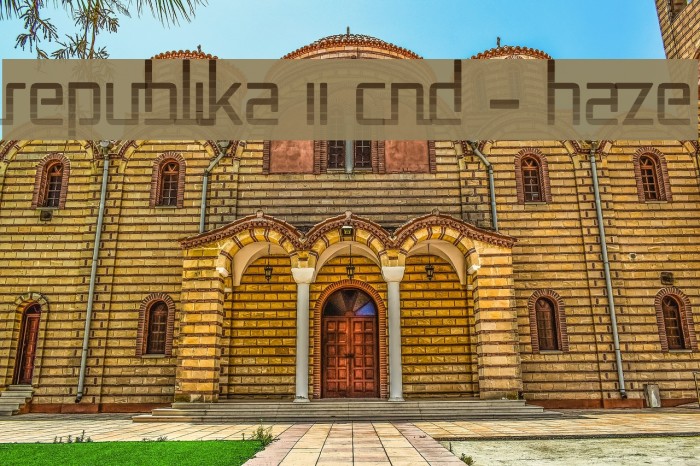 Republika II Cnd - Haze Font examples