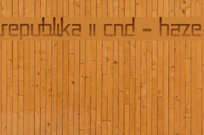 Republika II Cnd - Haze Font examples