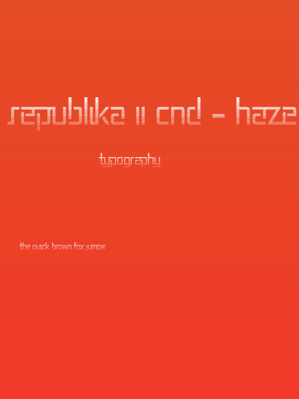 Republika II Cnd - Haze Poster