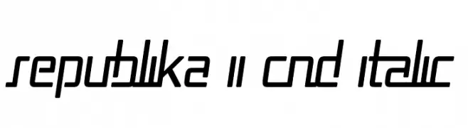 Republika II Cnd Italic  baixar fontes gratis