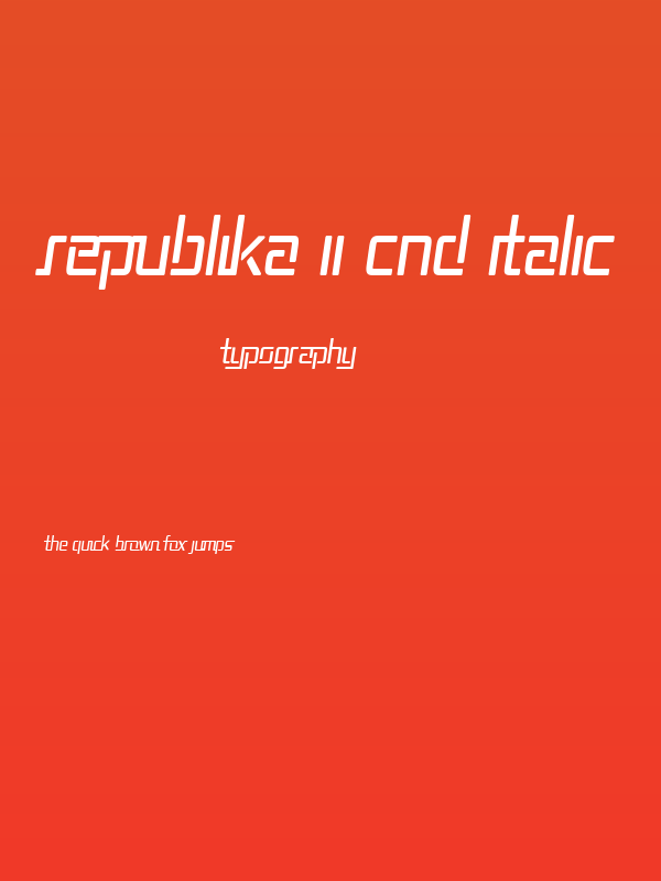 Republika II Cnd Italic Poster